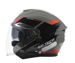 Capacete gp tech open of669 runner vermelho