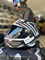 Capacete Gp Tech Pilot Blade Rosa Pink e Preto Cinza Capacete Gp Tech Pilot Blade Rosa Pink e Preto Cinza