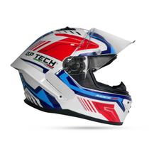 Capacete Gp Tech Pilot Stream Branco/Azul Capacete Gp Tech Pilot Stream Branco/Azul