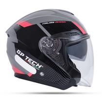 Capacete Gp Tech Runner Aberto Rosa Capacete Gp Tech Runner Aberto Rosa