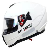 Capacete gp tech ultra monocolor sv perolizado branco