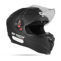Capacete Gp Tech Ultra Sv Monocolor Preto Fosco Capacete Gp Tech Ultra Sv Monocolor Preto Fosco