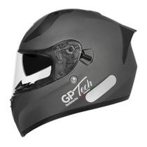 Capacete GP Tech V128 Monocolor Cinza Titanium