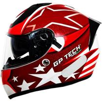 Capacete gp tech v128 usa vermelho 61