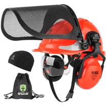 Capacete GREEN DEVIL Chainsaw Safety 4 em 1, viseira, protetores de ouvido Capacete GREEN DEVIL Chainsaw Safety 4 em 1, viseira, protetores de ouvido