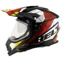 Capacete helt cross vision glass drakar preto Capacete helt cross vision glass drakar preto