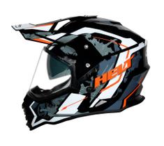 Capacete Helt Cross Vision Glass Ride Com Óculos Tamanho 58