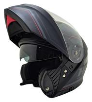 Capacete Helt Hippo Glass Preto Fosco Escamoteável Lançament
