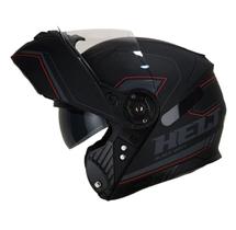 Capacete Helt Hippo Glass Preto Fosco Escamoteável Lançament