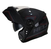 Capacete Helt Hippo Glass Preto Fosco Escamoteável Lançament