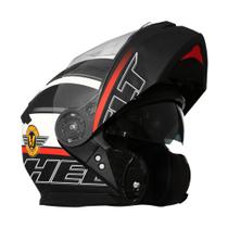 Capacete helt new hippo glass spirit preto fosco