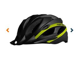 Capacete High One Win mtb com Sinalizador preto/amarelo T- M 55-58cm