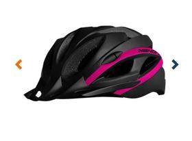 Capacete High One Win mtb com Sinalizador preto/rosa T- M 55-58cm