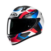 Capacete Hjc C10 Tins Branc Verm Pret Azu 59 Capacete Hjc C10 Tins Branc Verm Pret Azu 59