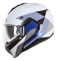 Capacete HJC I100 180 Beston Branco, Azul e Cinza