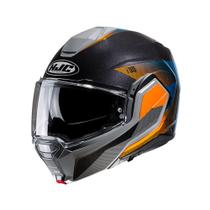 Capacete Hjc I100 180 Beston Cinza Laranja E Azul 59