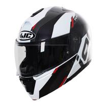 Capacete hjc i90 aventa preto branco e vermelho 61