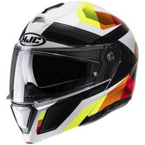 Capacete HJC I90 Lark - Amarelo/Laranja/Branco/Preto