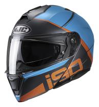 Capacete HJC I90 May Azul e Laranja