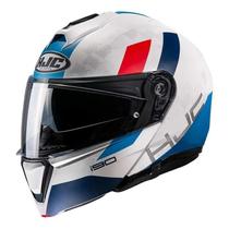 CAPACETE HJC I90 SYREX BRANCO, AZUL E VERMELHO 58 - (articulado)