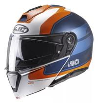 Capacete hjc i90 wasco azul laranja e branco 59/l