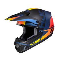 Capacete Hjc Off Csmxii Creed Azul Preto E Laranja 58