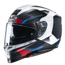 Capacete Hjc Rpha 70 Kosis Preto Branco Azul E Vermelho 55 F016