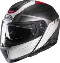 Capacete hjc rpha 90s cadan preto cinza branco e vermelho 59