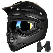 Capacete ILM Youth Kids ATV Motocross B07 Preto Fosco - Certificado DOT