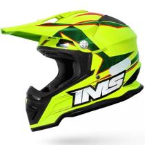 Capacete IMS Army Azul/Amarelo Flúor