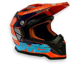 Capacete IMS Army Motocross Corrida Trilha Laranja Tam 60 Lançamento Esportivo