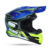 Capacete Ims Evo Azul/Flúor Motocross Trilha Enduro Capacete Ims Evo Azul/Flúor Motocross Trilha Enduro