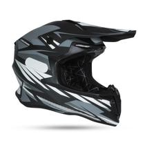 Capacete Ims Revo Preto/Cinza Motocross Trilha Enduro Capacete Ims Revo Preto/Cinza Motocross Trilha Enduro