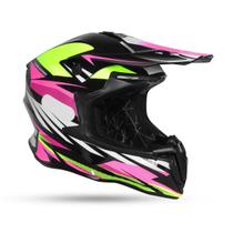 Capacete Ims Revo Preto/Rosa Trilha Enduro Motocross