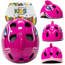 Capacete Infantil Absolute Shake Tubarao C/barbatana Rosa Tam. G (49-55cm)