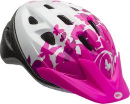 Capacete infantil Bell Rally Pink/White Flutter de 5 a 8 anos (52-56 cm)