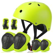 Capacete infantil Besttravel ajustável para crianças com mais de 5 anos, verde Capacete infantil Besttravel ajustável para crianças com mais de 5 anos, verde