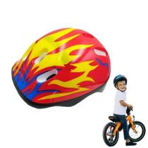 Capacete infantil bike mtb protecao ciclismo skate patins criança esportes radicais vermelho