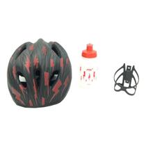 Capacete Infantil Ciclismo Bicicleta Ptk Kids C/garrafa 250m Vermelho