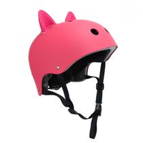 Capacete Infantil Ciclismo Proteção Esportes Radicais Criança Skate Bike Patinação Menina com Orelha de Gato