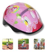 Capacete Infantil Estiloso Para Skate E Patinete - Rosa - Proteção Capacete Infantil Estiloso Para Skate E Patinete - Rosa - Proteção