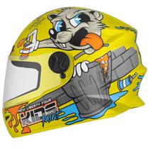 Capacete Infantil Fechado Integral Lançamento New Liberty Four Pro Tork Kids Paint Fosco