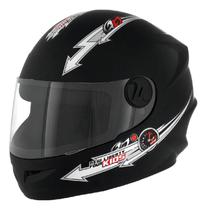 Capacete Infantil Fechado Liberty Four Preto 54 Pro Tork