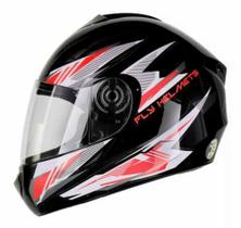Capacete infantil fly f-9 young trace preto vermelho