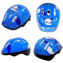 Capacete Infantil Importado - Azul Estrela e Urso Mod Ii