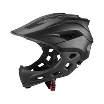 Capacete Infantil Integral 2 Em 1 Para MTB, BMX, Dirtbike E Skate Com Protetor De Queixo Removível
