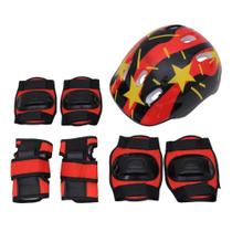 Capacete infantil kit protecao joelheira cotoveleira protetor para patins skate bicicleta Capacete infantil kit protecao joelheira cotoveleira protetor para patins skate bicicleta