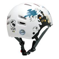 Capacete Infantil Kraft Bike Fantasminha Branco PP NBR16175