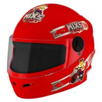 Capacete Infantil Mixs Start Blocks Fechado 54 Vermelho - Pro Tork 2