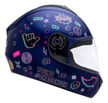 Capacete Infantil Moto Fly Young Hg Live P/ Criança Pequeno - Capacete Infantil Moto Fly Young Hg Live P/ Criança Pequeno -